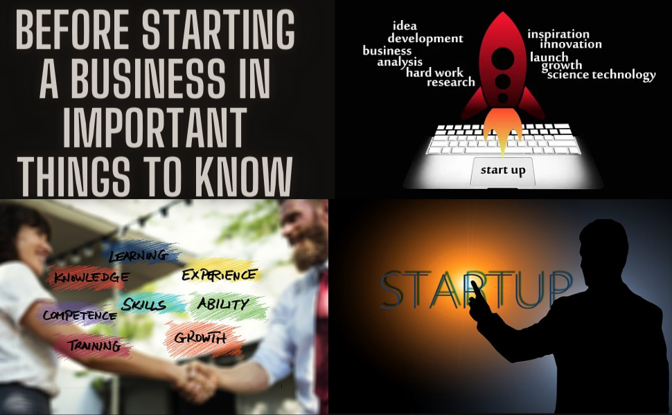 Before starting a business