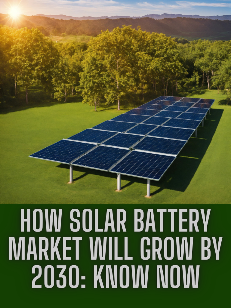 How Solar Battery Market will Grow by 2030: Know now